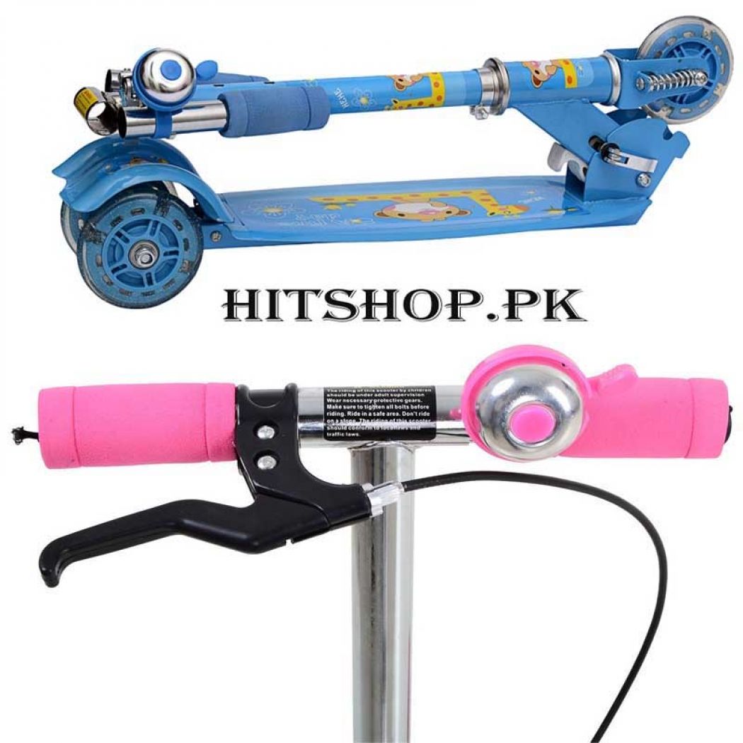 Foldable 3 Wheel Scooty With Bell And Light